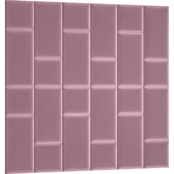 Obklad Eltap Čalouněný panel Quadratta 180x180 cm růžový