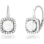 JVD Okouzlující stříbrné náušnice se syntetickými opály SVLE0513SH2O100 + 2 měsíce na vrácení zboží
