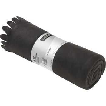 deka DAIBER JN 957 / Fleecová deka s třásněmi - black 120x150 cm