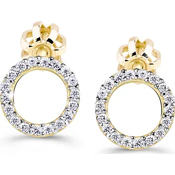 Náušnice Cutie Diamonds Luxusní náušnice ze žlutého zlata s brilianty DZ60240-30-00-X-1 + 2 měsíce na vrácení zboží