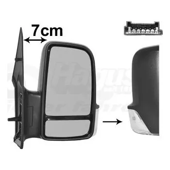 Auto zrcátko Vnější zpětné zrcátko VAN WEZEL 5862808
