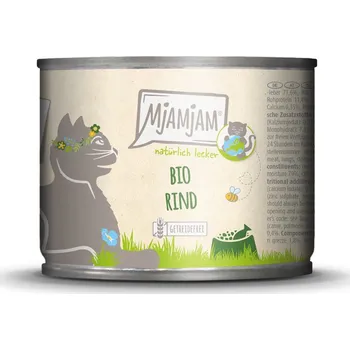 Krmivo pro kočku 6x 200g MP MjAMjAM Naturally Delicious BIO hovězí vlhké krmivo pro kočky