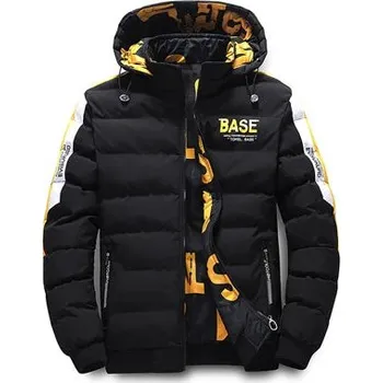 Pánský zimní kabát Pánská zimní bunda ND783 Barva: Černá, Velikost: M