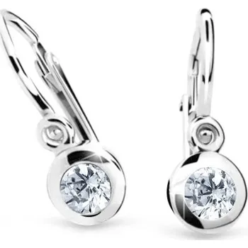 Náušnice Cutie Diamonds Dětské náušnice z bílého zlata s brilianty DC1537-10-00-X-2 + 2 měsíce na vrácení zboží