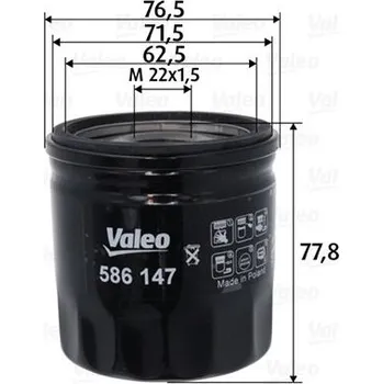 Olejový filtr Olejový filtr VALEO 586147