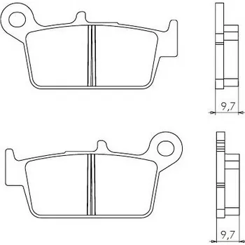 Brzdový komplet Brenta brzdové destičky sintrované FT4087