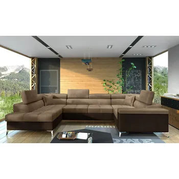 Sedací souprava Eltap Sedací souprava Thiago Materiál a barva potahu: Monolith 09, Monolith 29 - světle hnědá, Orientace: levá