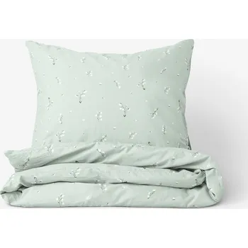 Povlečení Bavlněné povlečení - Konvalinky 200 x 200 a 2ks 70 x 90 cm