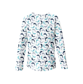 WAMU Dětské tričko s dlouhým rukávem DELFÍNCI vel. 116-122