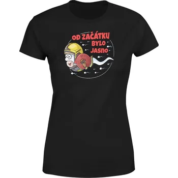 Dámské tričko Tričko Hasičská spermie (Velikost: S, Typ: pro ženy, Barva trička: Černá)