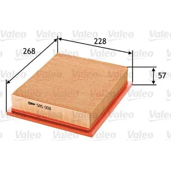 Vzduchový filtr Vzduchový filtr VALEO 585008