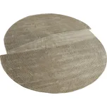 Bolia Tmavě béžový vlněný koberec Zen 157 x 180 cm