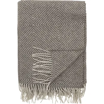 Přehoz na lůžko BLOOMINGVILLE Přehoz hnědý Hoshi vlněný