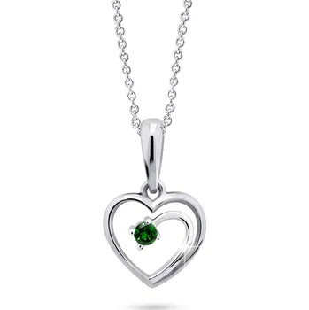Přívěsek Cutie Diamonds Půvabný přívěsek z bílého zlata se smaragdem DZ6300-1602-40-SM-X-2 + 2 měsíce na vrácení zboží