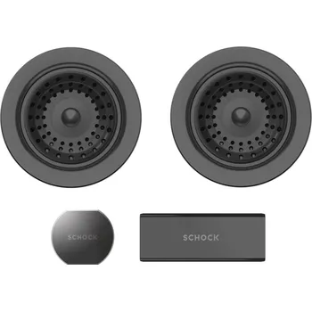 Granitový dřez Části dřezu v provedení Gunmetal brushed, Schock 400067GUB