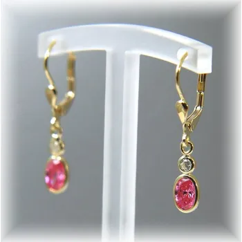 Náušnice žluté zlato