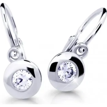 Náušnice Cutie Diamonds Slušivé dětské náušnice z bílého zlata s brilianty C2589-10-10-X-2-D + 2 měsíce na vrácení zboží