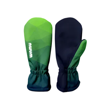 Rukavice WAMU Dětské softshellové rukavice MOZAIKA zelená vel. 2