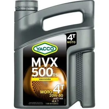 Autodíl Motorový olej Yacco MVX 500 TS 4T 20W-50, 4L