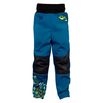 WAMU Softshellové kalhoty dětské BAGR modrá vel. 110-116