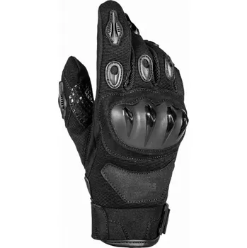 Moto rukavice GMS TIGER černé krátké rukavice kůže textil, M