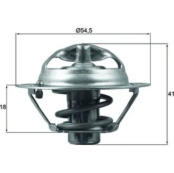 Automobilové těsnění Termostat, chladivo MAHLE TX 162 82D