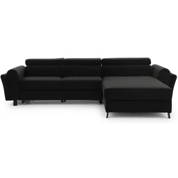 Sedací souprava Eltap Rohová sedací souprava Mariall Materiál a barva potahu: Sawana 14 - černá, Orientace: pravá