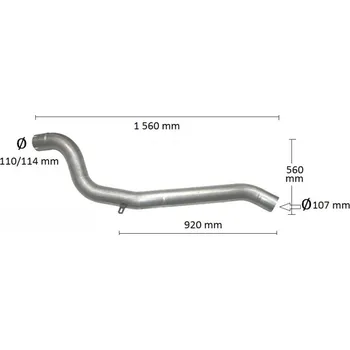 Přední díl výfuku Výfuk - trubka výfuku (64.241)