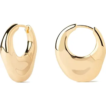 Náušnice PDPAOLA Módní pozlacené náušnice Volcano Essentials AR01-C29-U + 2 měsíce na vrácení zboží