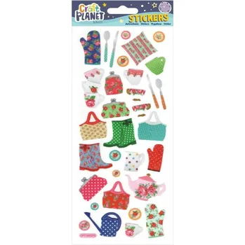 samolepka WEST DESIGN Samolepky třpytivé 10x23cm - Čas na čaj