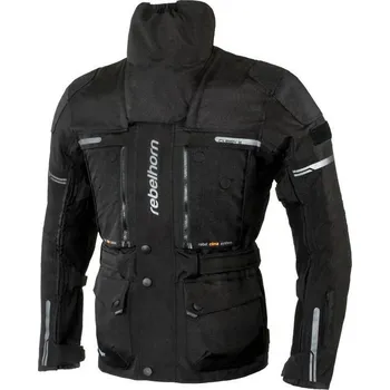Moto bunda Bunda Rebelhorn Cubby III černá bunda s límcem, velikost 3XL