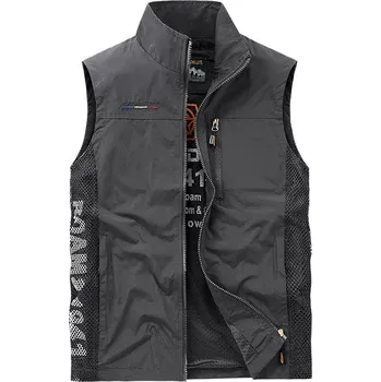 Pánská softshellová bunda Pánská vesta DIMU256 Barva: Šedá, Velikost: 5XL