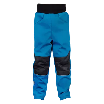 WAMU Softshellové kalhoty dětské MODRO-TYRKYSOVÁ vel. 146-152