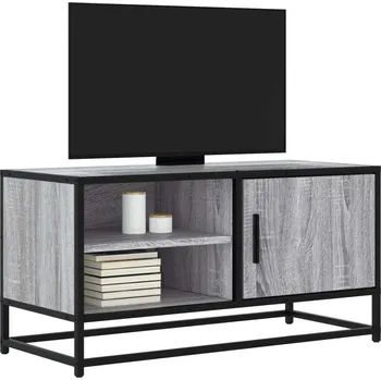 Televizní stolek vidaXL TV skříňka 80 x 34,5 x 40 cm kompozitní dřevo a kov [848820] Barva: šedá sonoma