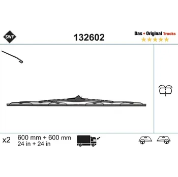 Auto-moto List stěrače SWF 132602