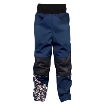 WAMU Softshellové kalhoty dětské LIŠKY tmavě modrá vel. 146-152