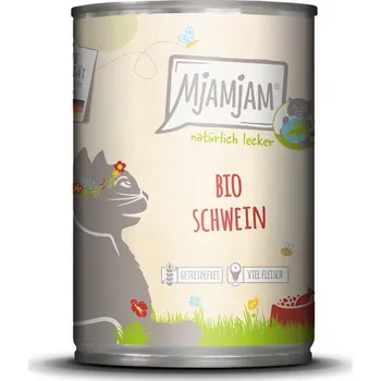 Krmivo pro kočku 6x 400g MP MjAMjAM Naturally Delicious BIO vepřové vlhké krmivo pro kočky