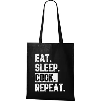 DOBRÝ TRIKO Bavlněná taška s potiskem Cook Barva: Černá