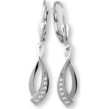 Náušnice Soliter Elegantní náušnice z bílého zlata 239 001 00857 07 + 2 měsíce na vrácení zboží