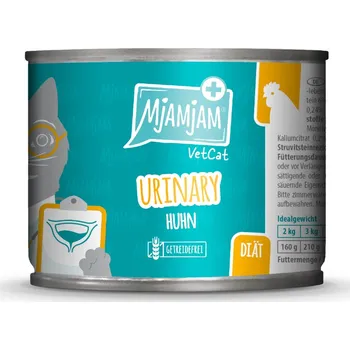 Krmivo pro kočku 6x 200g MjAMjAM VetCat Urinary kuřecí vlhké krmivo pro kočky