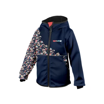 Chlapecká bunda WAMU Softshellová bunda dětská LIŠKY tmavě modrá vel. 152-158