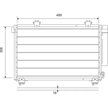 Výparník klimatizace Kondenzátor, klimatizace VALEO 814307