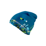 WAMU Fleecová čepice dětská BAGR modrá vel. S