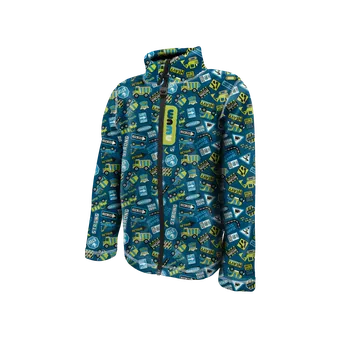 Chlapecká mikina WAMU Fleecová mikina dětská BAGR modrá vel. 122-128