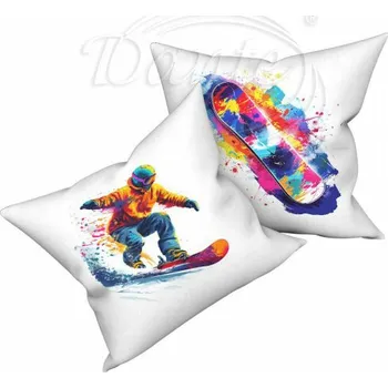 Dekorativní polštářek Dante Povlak Snowboarding - 40 x 40 cm
