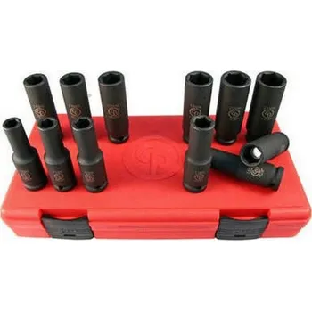Gola sada KRAFTWERKTOOLS Souprava nástavců 1/2" 10-21mm prodloužené kované magnetické 12ks SS4112DG