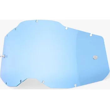 Motocyklové brýle 100percent náhradní plexi pro brýle 100% plexi Racecraft 2/Accuri 2/Strata 2, modré, Anti-fog