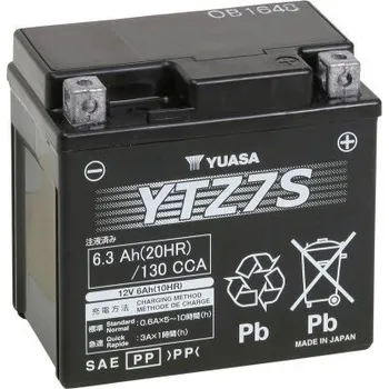 Motobaterie YUASA Super MF 12V, 6Ah, 130A, YTZ7S