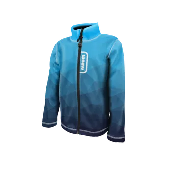 WAMU Fleecová mikina dětská MOZAIKA modrá vel. 92-98