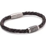 Boccia Titanium Kožený propletený náramek 0347-04 21 cm + 2 měsíce na vrácení zboží